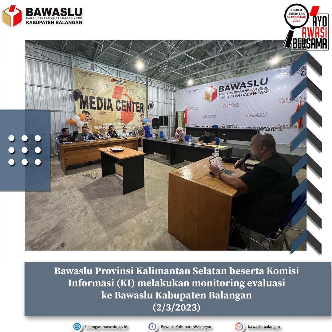 Uji Validasi Bawaslu Kabupaten Balangan