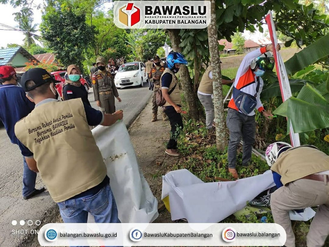 Tertibkan Pelanggaran Alat Peraga Kampanye