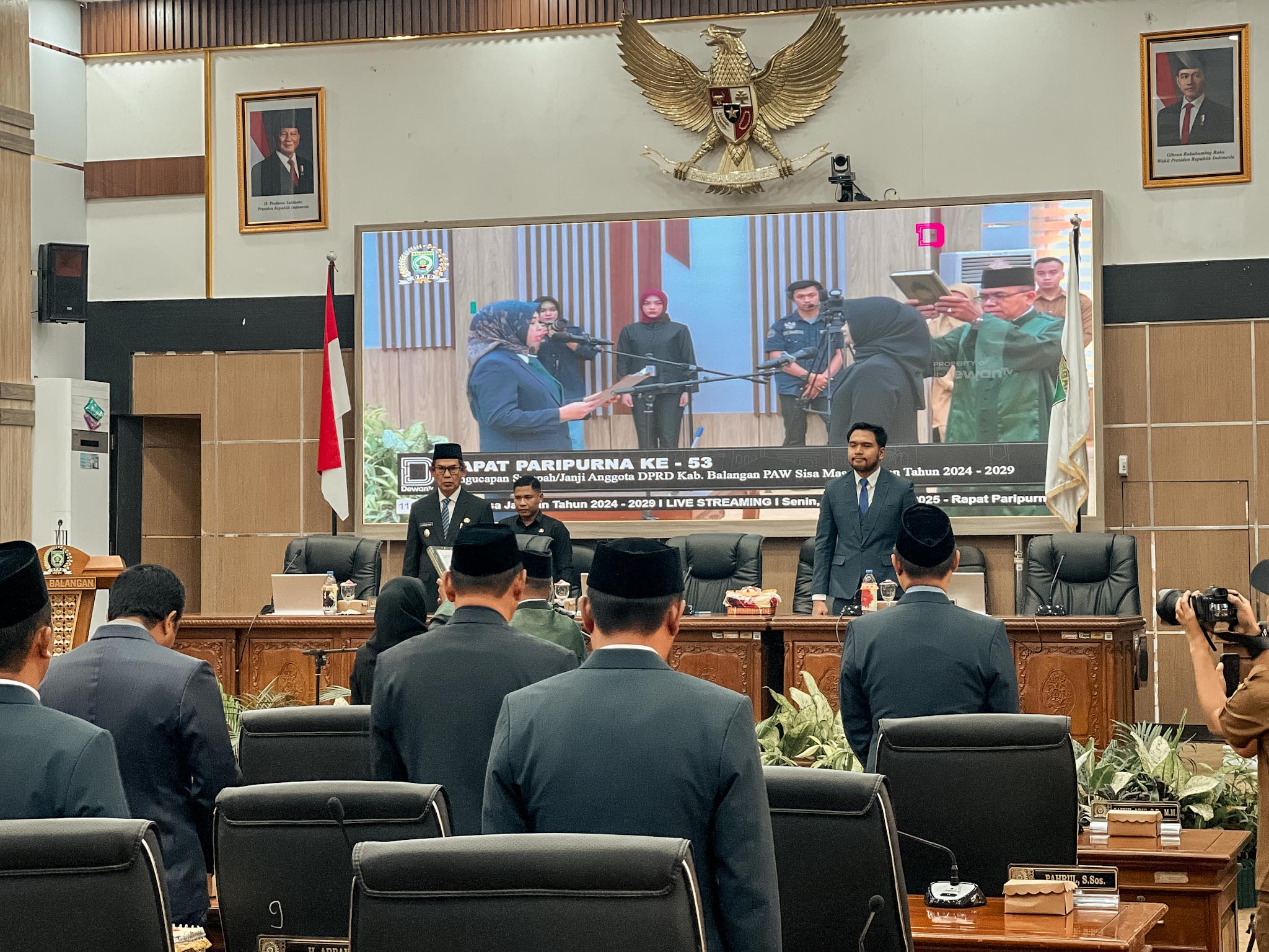 Bawaslu Kabupaten Balangan Hadiri Rapat Paripurna DPRD ke-53