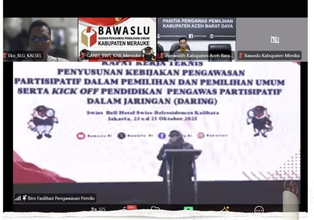 Bawaslu Balangan Dorong Penguatan Pengawasan Partisipatif Lewat P2P Daring 2025