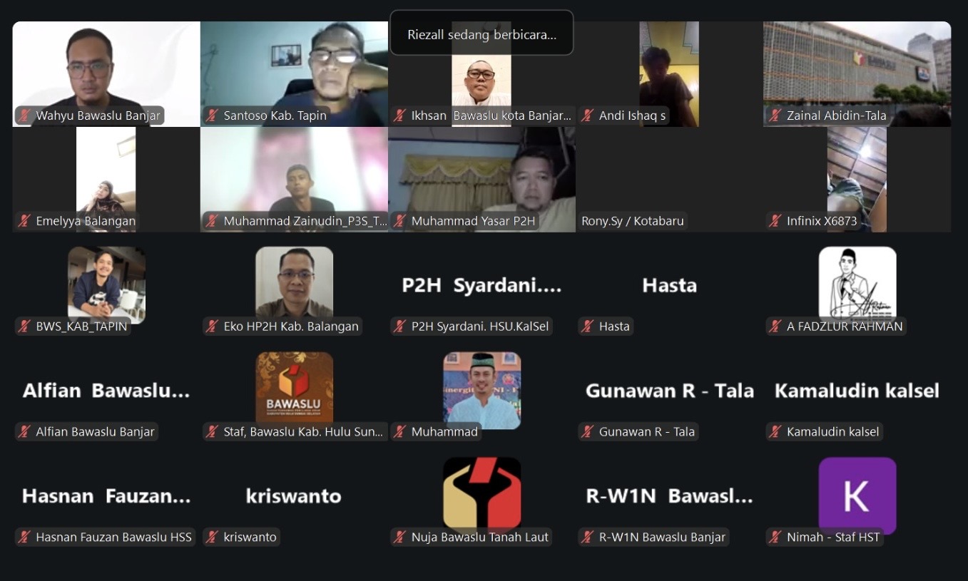 Bawaslu Balangan Perkuat Koordinasi Pelaporan Tugas Konsolidasi Demokrasi