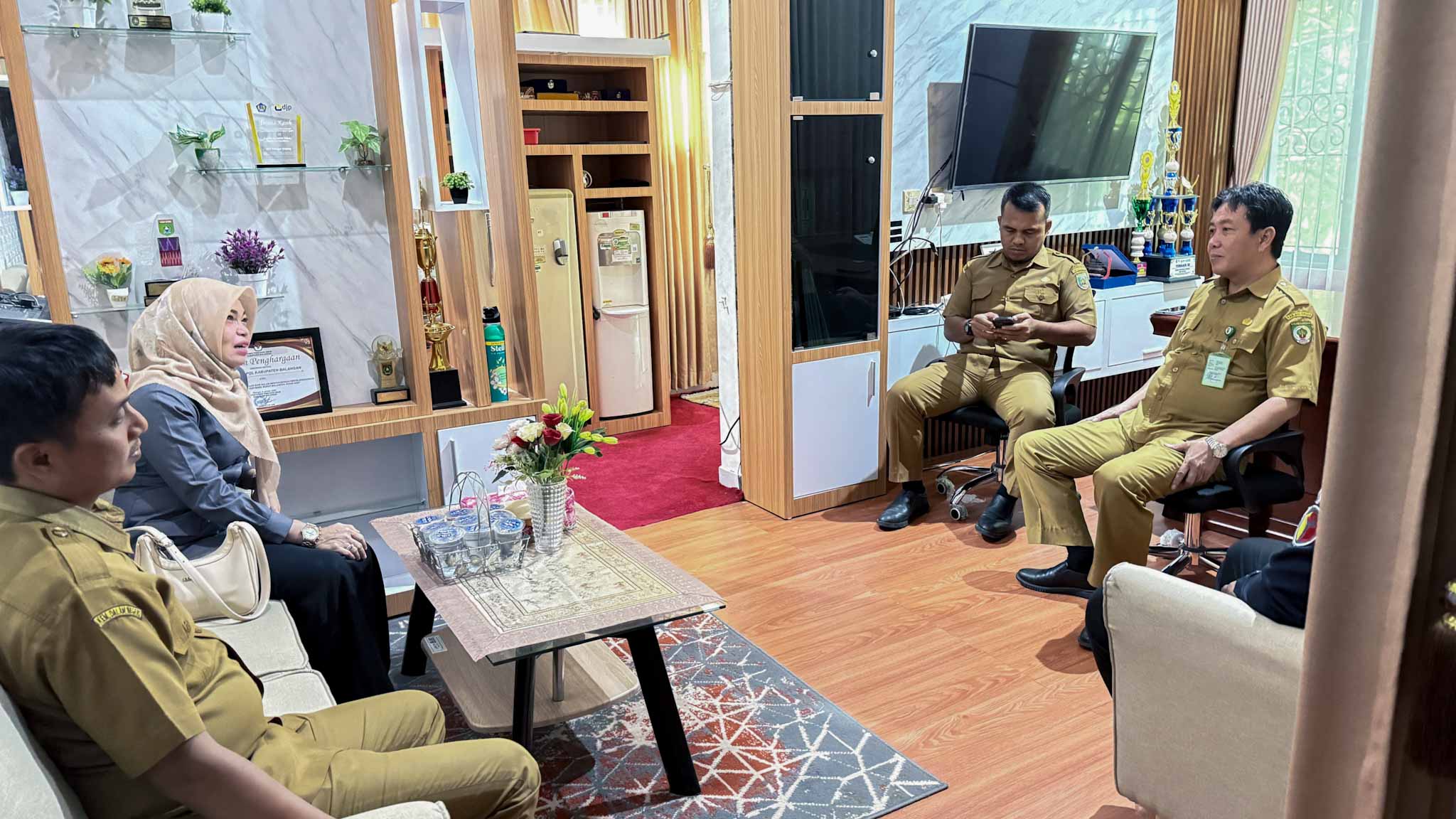 Bawaslu Balangan Tindak Lanjuti Pengajuan Hibah, Perkuat Koordinasi dengan Kesbangpol