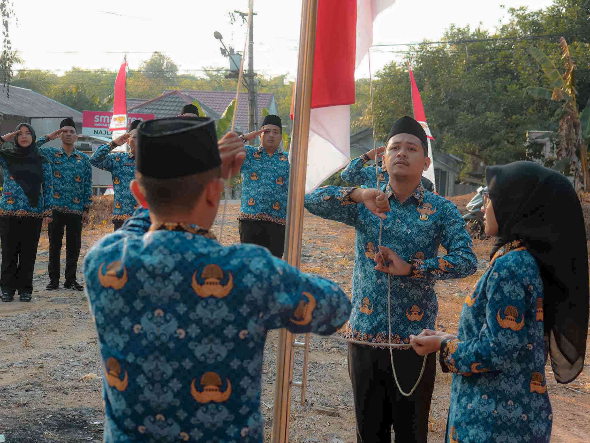 Semarak HUT ke-81 RI, Bawaslu Kabupaten Balangan Gelar Upacara Peringatan Kemerdekaan