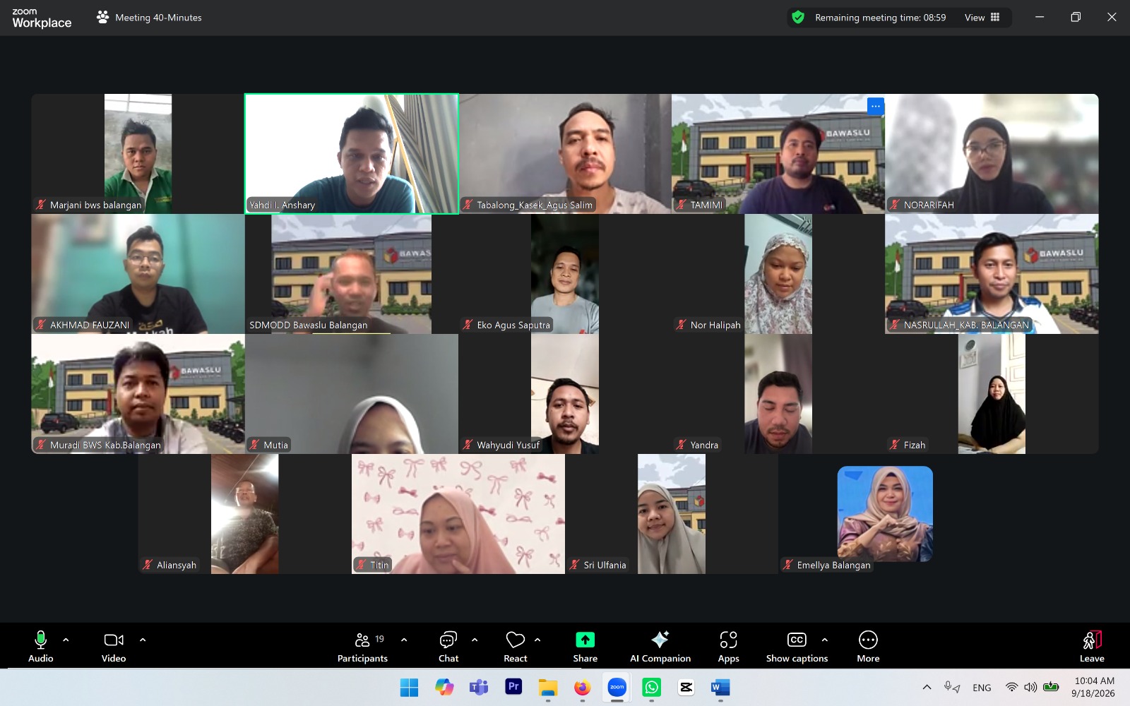 Balingai di Tengah WFH, Bawaslu Balangan Perkuat Pemahaman Hak Cuti ASN