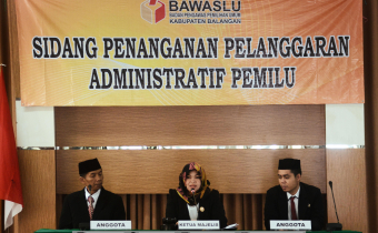 Bawaslu Kabupaten Balangan Sukses Menggelar Sidang Administratif