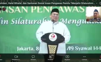 Bawaslu Balangan Ikuti Halal Bihalal Nasional dalam Rangka HUT ke-18 Bawaslu
